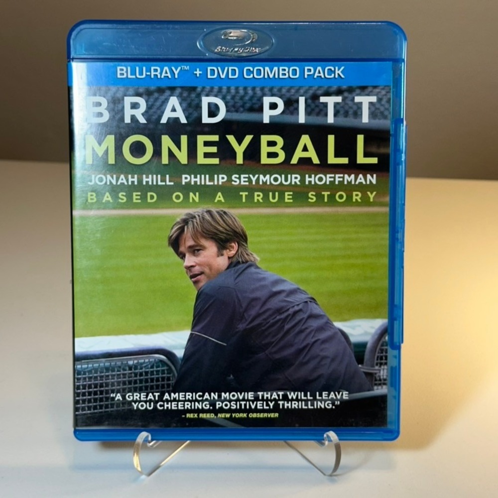 Blu‎ Ray DVD Combo Pack Brad Pitt Jonah Hill Philip Seymour Hoffman PG13
